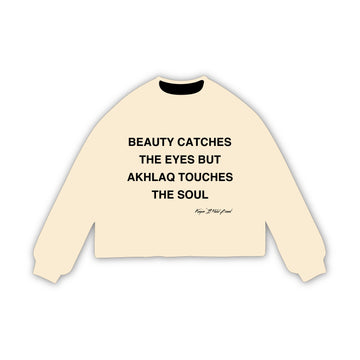 Akhlaq Over Beauty — Oversized Long Sleeve Tee