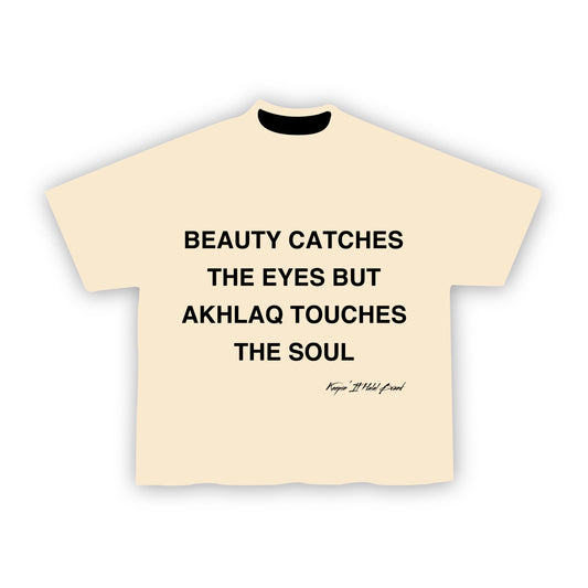 Akhlaq Over Beauty — Oversized Boxy Tee