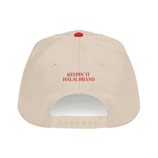 Sabr Cap — Ivory & Red