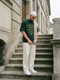In Ar-Rahman We Trust green tee, stone steps