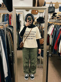 Akhlaq Over Beauty cream tee, mirror